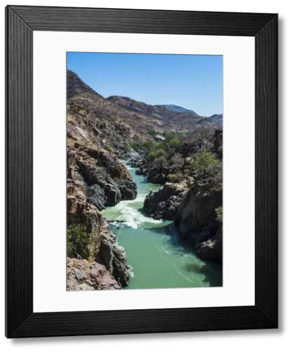 Framed Print : Epupa Falls on the Kunene River on the border between Angola and Namibia, Namibia, Africa Framed Print : Epupa Falls on the Kunene River on the border between Angola and Namibia, Namibia, Africa