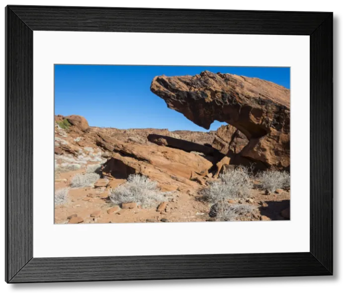 Framed Print : Interesting rock formation in Twyfelfontein, Namibia, Africa Framed Print : Interesting rock formation in Twyfelfontein, Namibia, Africa