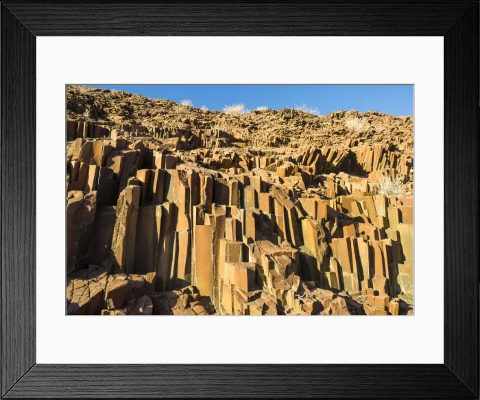 Framed Print : Unusual Organ Pipes monument, Twyfelfontein, Namibia, Africa