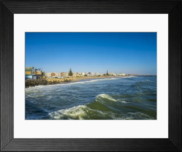 Framed Print : Beachfront of Swakopmund, Namibia, Africa