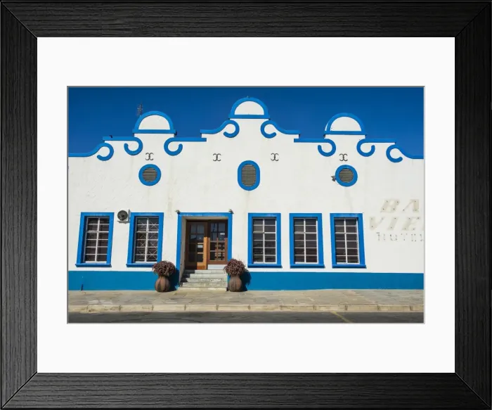 Framed Print : Colonial hotel in Luderitz, Namibia, Africa Framed Print : Colonial hotel in Luderitz, Namibia, Africa