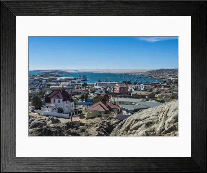 Framed Print : View over Luderitz, Namibia, Africa Framed Print : View over Luderitz, Namibia, Africa