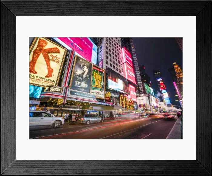 Framed Print : Times Square by night, New York City, United States of America, North America Framed Print : Times Square by night, New York City, United States of America, North America