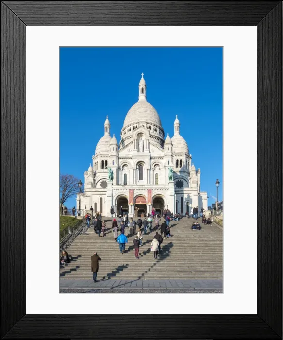Framed Print : Basilica of Sacre Coeur, Montmartre, Paris, France, Europe