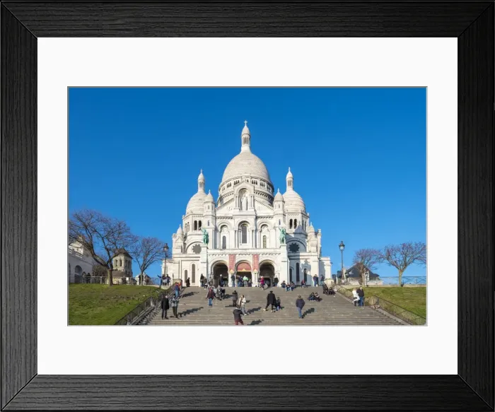 Framed Print : Basilica of Sacre Coeur, Montmartre, Paris, France, Europe Framed Print : Basilica of Sacre Coeur, Montmartre, Paris, France, Europe