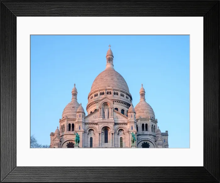 Framed Print : Basilica of Sacre Coeur at sunset, Montmartre, Paris, France, Europe Framed Print : Basilica of Sacre Coeur at sunset, Montmartre, Paris, France, Europe