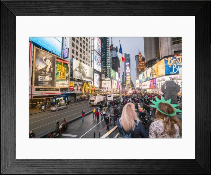 Framed Print : Times Square by night, New York City, United States of America, North America Framed Print : Times Square by night, New York City, United States of America, North America