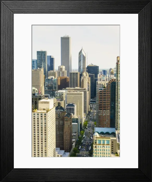 Framed Print : Skyscrapers, Chicago, Illinois, United States of America, North America Framed Print : Skyscrapers, Chicago, Illinois, United States of America, North America