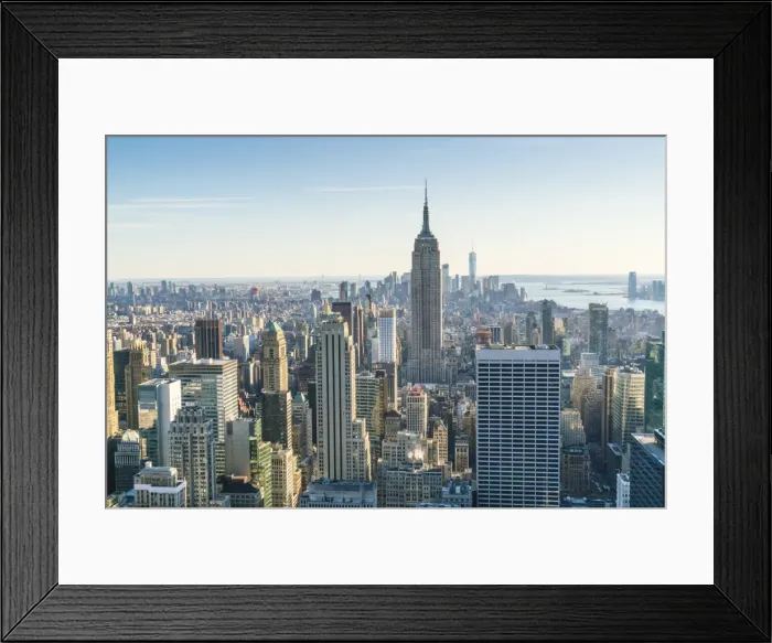 Framed Print : Manhattan skyline and Empire State Building, New York City, United States of America Framed Print : Manhattan skyline and Empire State Building, New York City, United States of America