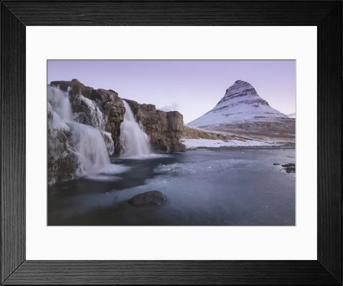 Framed Print : Sunrise at Kirkjufellsfoss and Kirkjufell Mountain, Snaefellsnes Peninsula, Iceland Framed Print : Sunrise at Kirkjufellsfoss and Kirkjufell Mountain, Snaefellsnes Peninsula, Iceland
