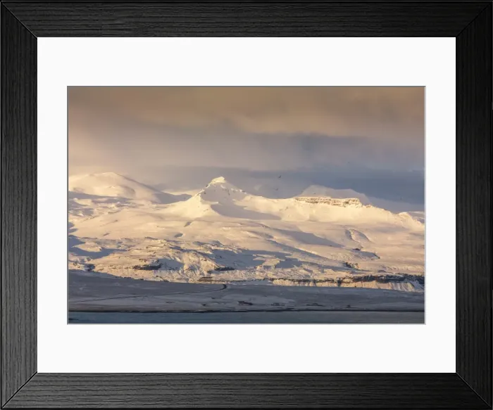Framed Print : Snow covered mountain peaks on the Snaefellsness Peninsula, Iceland, Polar Regions Framed Print : Snow covered mountain peaks on the Snaefellsness Peninsula, Iceland, Polar Regions