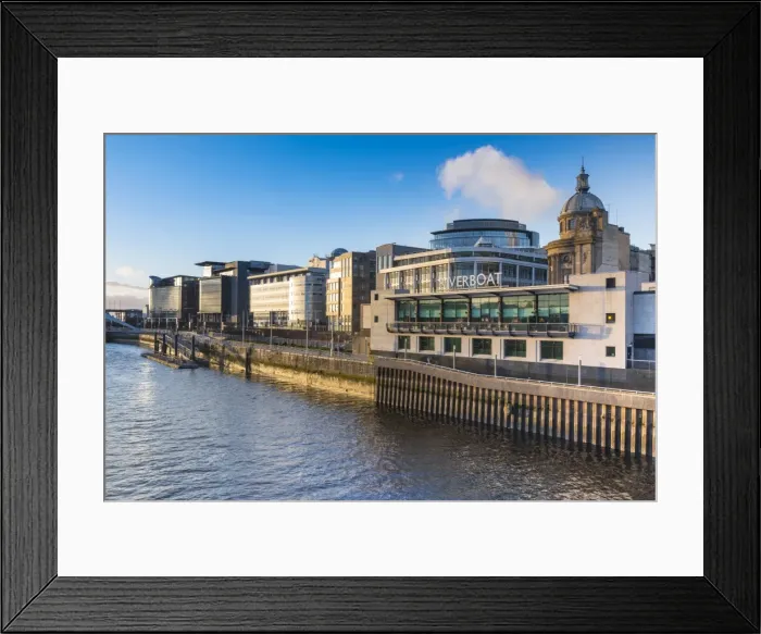 Framed Print : Riverboat casino and International Financial Services District, (IFSD), Broomielaw Framed Print : Riverboat casino and International Financial Services District, (IFSD), Broomielaw