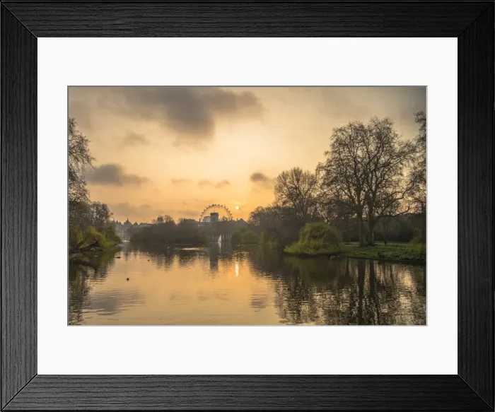 Framed Print : St. James Park sunrise, London, England, United Kingdom, Europe Framed Print : St. James Park sunrise, London, England, United Kingdom, Europe