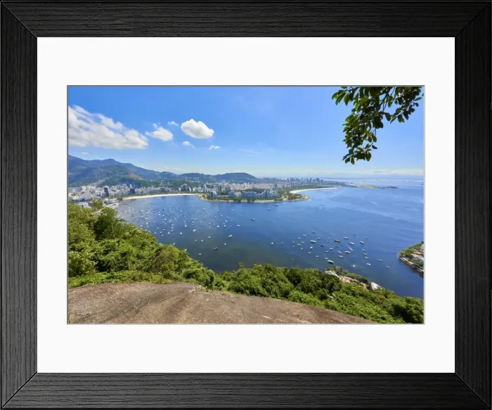 Framed Print : Rio de Janeiro seen from top of Morro da Urca, one of the cable car stops to the Sugarloaf Framed Print : Rio de Janeiro seen from top of Morro da Urca, one of the cable car stops to the Sugarloaf