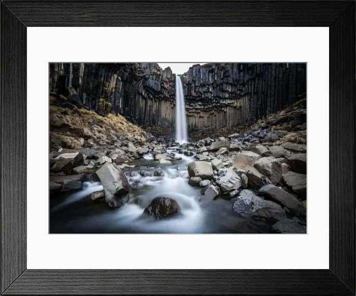 Framed Print : Svartifoss (Black Falls) near Skaftafell glacier, Iceland, Polar Regions Framed Print : Svartifoss (Black Falls) near Skaftafell glacier, Iceland, Polar Regions