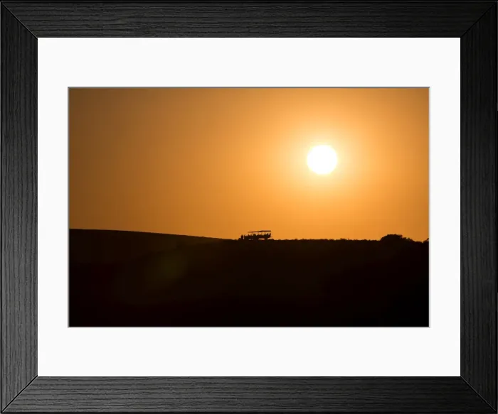 Framed Print : Sundowners at sunset over a South African Game Reserve, Eastern Cape, South Africa Framed Print : Sundowners at sunset over a South African Game Reserve, Eastern Cape, South Africa