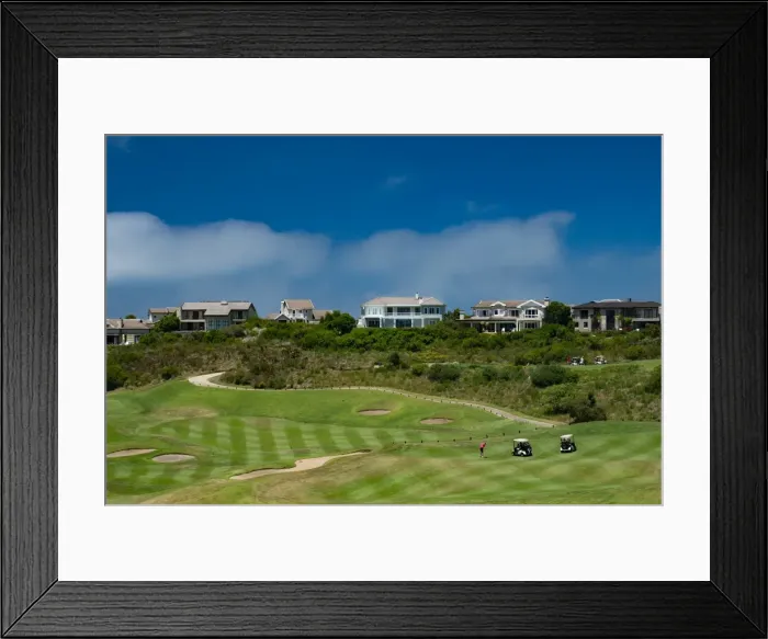 Framed Print : Midday golf being played at the Pezula Golf Course, Kynsna, South Africa, Africa Framed Print : Midday golf being played at the Pezula Golf Course, Kynsna, South Africa, Africa