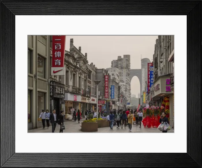 Framed Print : Five Horses Shopping District, Wenzhou, Zhejiang province, China, Asia Framed Print : Five Horses Shopping District, Wenzhou, Zhejiang province, China, Asia