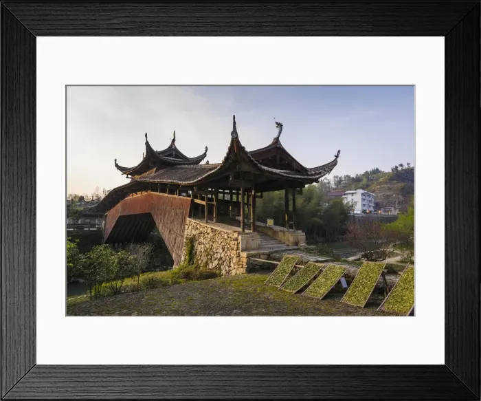 Framed Print : Xidong Bridge in Sixi, Taishun, Zhejiang province, China, Asia Framed Print : Xidong Bridge in Sixi, Taishun, Zhejiang province, China, Asia