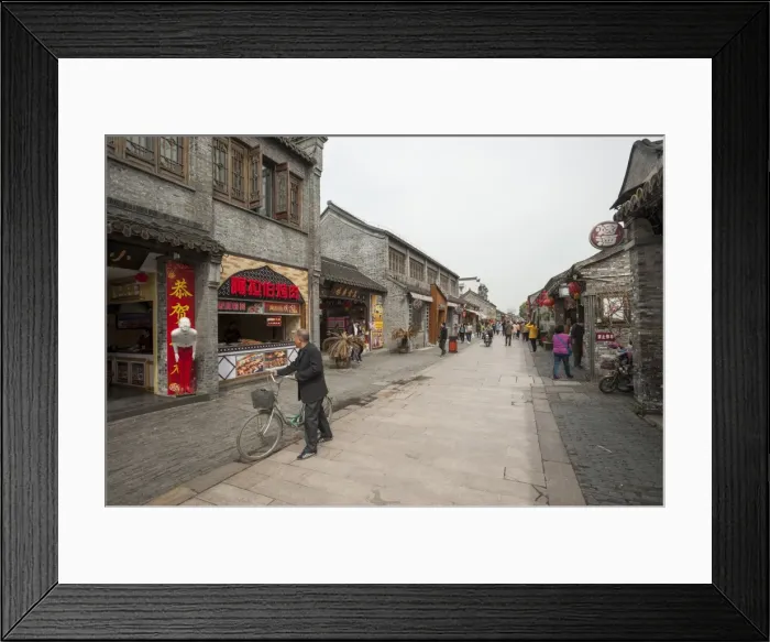 Framed Print : Ancient Street, Yangzhou, Jiangsu province, China, Asia Framed Print : Ancient Street, Yangzhou, Jiangsu province, China, Asia