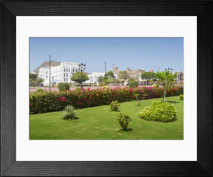 Framed Print : View toward Al Mirani Fort, Muscat, Oman, Middle East Framed Print : View toward Al Mirani Fort, Muscat, Oman, Middle East