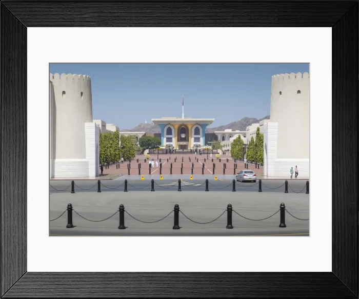 Framed Print : View of Al Alam Palace, Muscat, Oman, Middle East Framed Print : View of Al Alam Palace, Muscat, Oman, Middle East