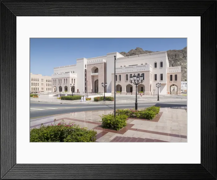 Framed Print : Secretary General for Taxation building at The Sultans Palace, Muscat, Oman, Middle East Framed Print : Secretary General for Taxation building at The Sultans Palace, Muscat, Oman, Middle East