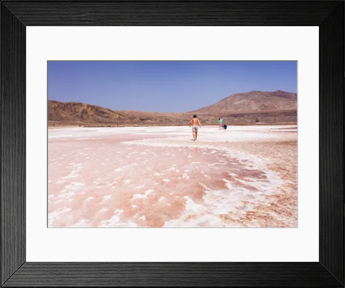 Framed Print : Tourists visting the disused salt pans at Pedra De Lume, Pedra di Lumi, Sal Island Framed Print : Tourists visting the disused salt pans at Pedra De Lume, Pedra di Lumi, Sal Island