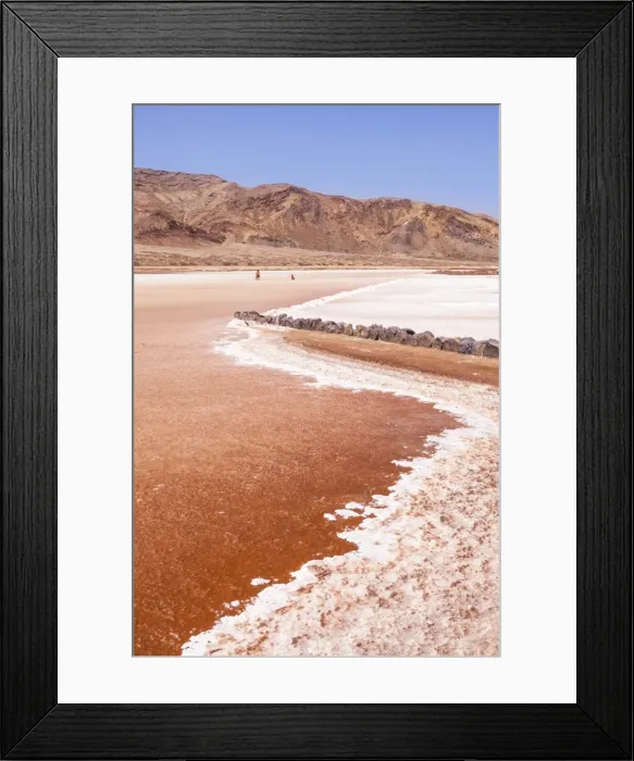 Framed Print : Disused salt pans at Pedra De Lume, Pedra di Lumi, the centre of salt production and trade Framed Print : Disused salt pans at Pedra De Lume, Pedra di Lumi, the centre of salt production and trade