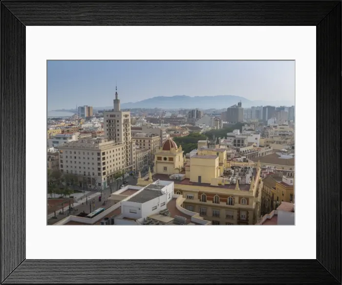 Framed Print : Elevated view of Alameda Principal, Malaga, Costa del Sol, Andalusia, Spain, Europe Framed Print : Elevated view of Alameda Principal, Malaga, Costa del Sol, Andalusia, Spain, Europe