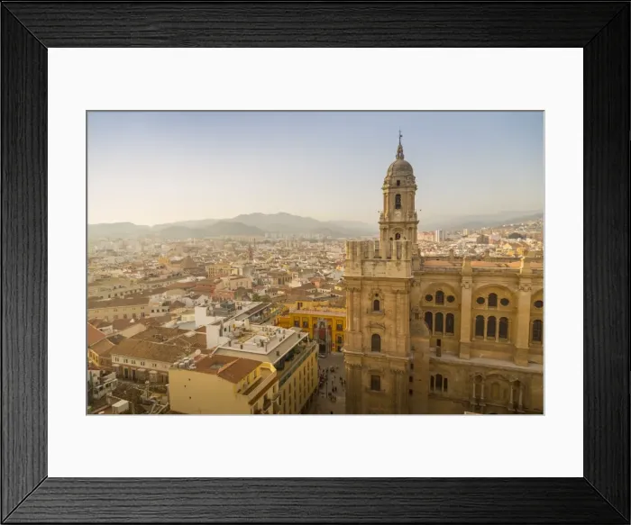 Framed Print : Elevated view of Malaga Cathedral, Malaga, Costa del Sol, Andalusia, Spain, Europe Framed Print : Elevated view of Malaga Cathedral, Malaga, Costa del Sol, Andalusia, Spain, Europe