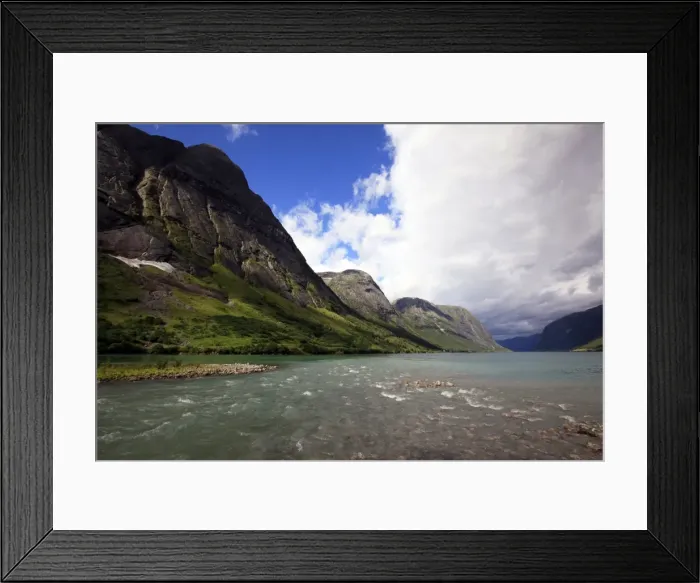 Framed Print : A fjord in the Fjordland region, western Norway, Scandinavia, Europe Framed Print : A fjord in the Fjordland region, western Norway, Scandinavia, Europe