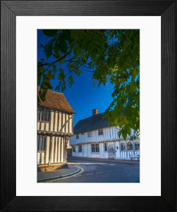 Framed Print : Corner of Water Street and Lady Street, Lavenham, Suffolk, England, United Kingdom Framed Print : Corner of Water Street and Lady Street, Lavenham, Suffolk, England, United Kingdom