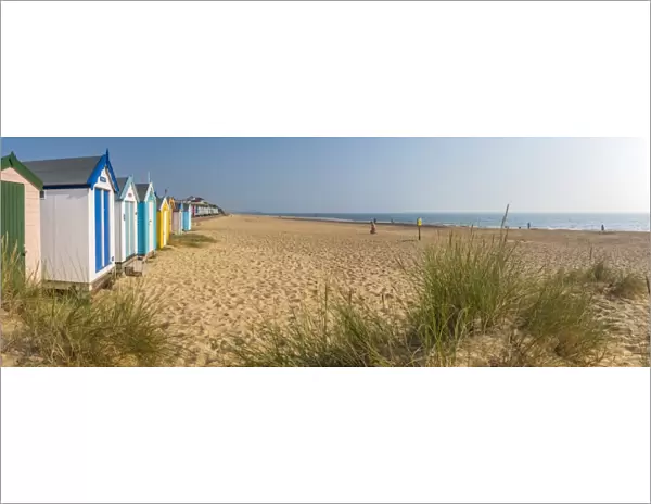 Beach huts, Southwold, Suffolk, England, United Kingdom, Europe
