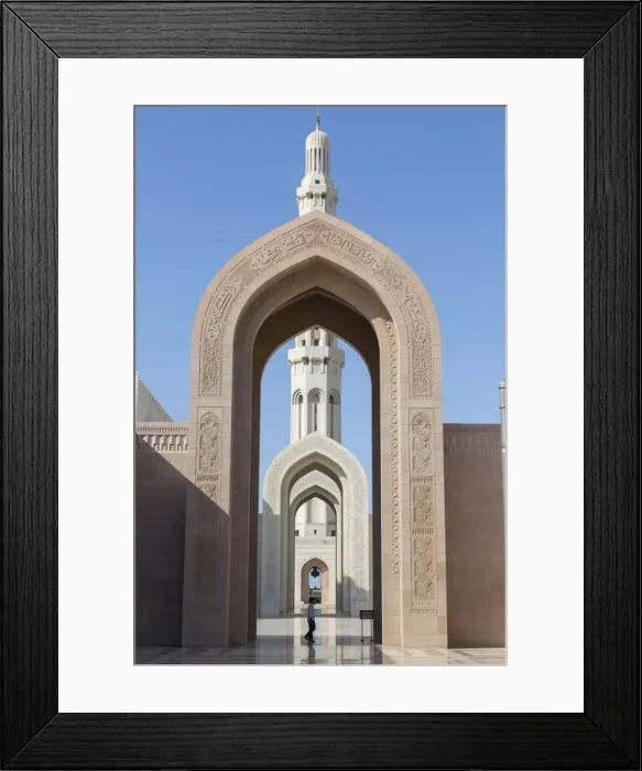 Framed Print : View of Sultan Qaboos Grand Mosque Minaret, Muscat, Oman, Middle East Framed Print : View of Sultan Qaboos Grand Mosque Minaret, Muscat, Oman, Middle East
