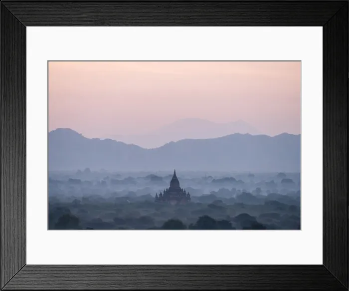 Framed Print : View of Temples at dawn, Bagan (Pagan), Mandalay Region, Myanmar (Burma), Asia Framed Print : View of Temples at dawn, Bagan (Pagan), Mandalay Region, Myanmar (Burma), Asia
