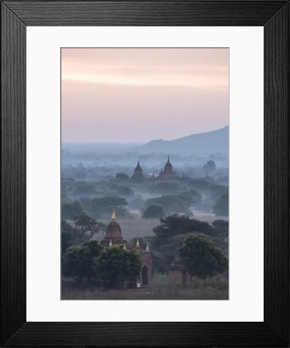 Framed Print : View of Temples at dawn, Bagan (Pagan), Mandalay Region, Myanmar (Burma), Asia Framed Print : View of Temples at dawn, Bagan (Pagan), Mandalay Region, Myanmar (Burma), Asia