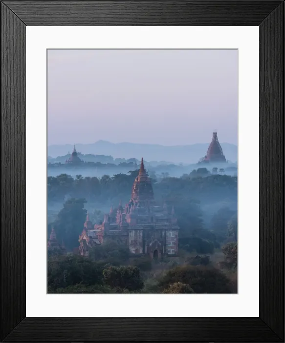 Framed Print : View of Temples at dawn, Bagan (Pagan), Mandalay Region, Myanmar (Burma), Asia Framed Print : View of Temples at dawn, Bagan (Pagan), Mandalay Region, Myanmar (Burma), Asia