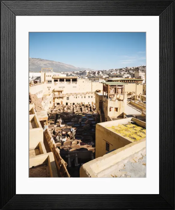 Framed Print : Chouara Tannery, Medina, Fes el Bali, Fes, Morocco, North Africa, Africa Framed Print : Chouara Tannery, Medina, Fes el Bali, Fes, Morocco, North Africa, Africa