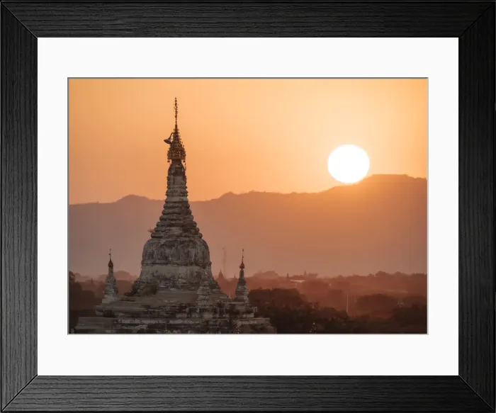 Framed Print : Bagan (Pagan), Mandalay Region, Myanmar (Burma), Asia
