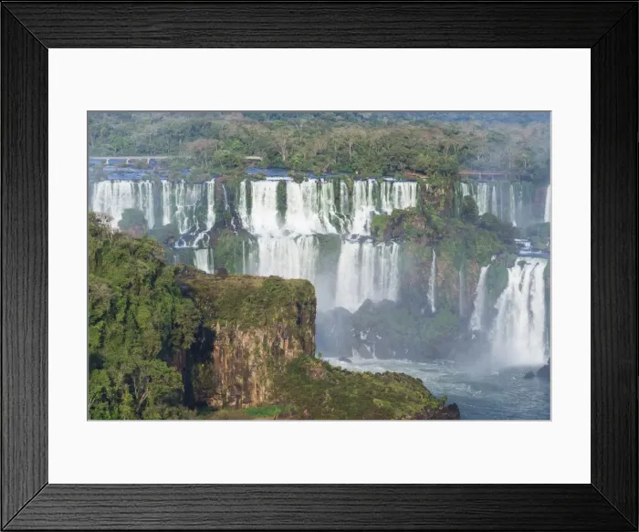 Framed Print : View of the Iguazu Falls from the Brazilian side, UNESCO World Heritage Site, Foz do Iguacu Framed Print : View of the Iguazu Falls from the Brazilian side, UNESCO World Heritage Site, Foz do Iguacu