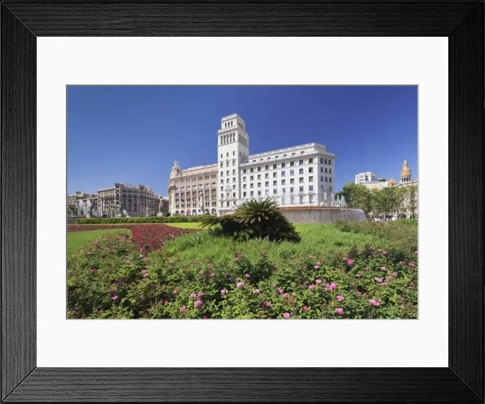 Framed Print : Placa de Catalunya, Barcelona, Catalonia, Spain, Europe Framed Print : Placa de Catalunya, Barcelona, Catalonia, Spain, Europe