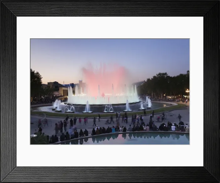 Framed Print : Font Magica (Magic Fountain) at Palau Nacional (Museu Nacional d Art de Catalunya) Framed Print : Font Magica (Magic Fountain) at Palau Nacional (Museu Nacional d Art de Catalunya)