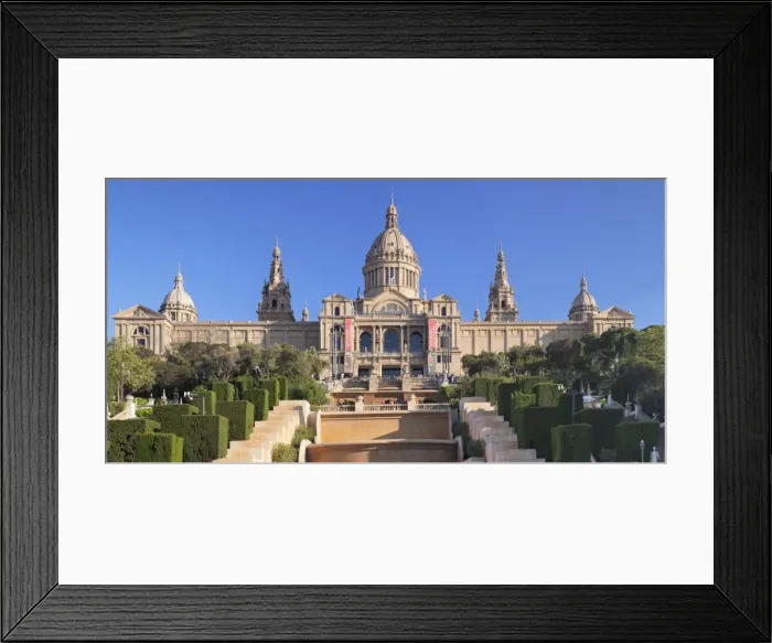 Framed Print : Palau Nacional (Museu Nacional d Art de Catalunya), Montjuic, Barcelona, Catalonia Framed Print : Palau Nacional (Museu Nacional d Art de Catalunya), Montjuic, Barcelona, Catalonia