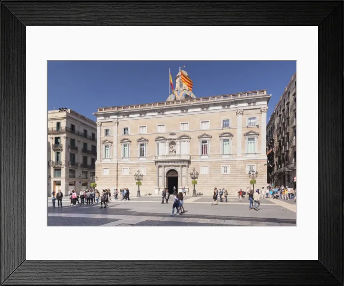 Framed Print : Palau de la Generalitat, Seat of Autonomous Government, Placa de Sant Jaume, Barri Gotic Framed Print : Palau de la Generalitat, Seat of Autonomous Government, Placa de Sant Jaume, Barri Gotic