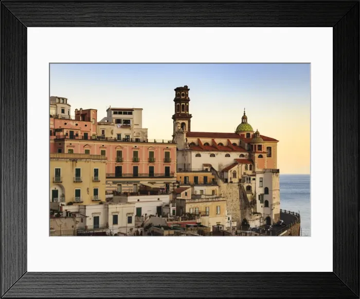 Framed Print : Church of Santa Maria Maddalena, warm light before sunset, Atrani, Amalfi Coast Framed Print : Church of Santa Maria Maddalena, warm light before sunset, Atrani, Amalfi Coast