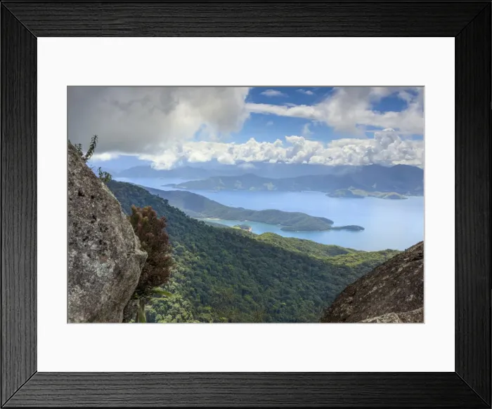 Framed Print : View of the Green Coast (Costa Verde) from Ilha Grande near Rio de Janeiro, Brazil Framed Print : View of the Green Coast (Costa Verde) from Ilha Grande near Rio de Janeiro, Brazil