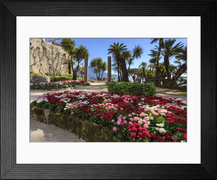 Framed Print : Stunning Gardens of Villa Rufolo in spring, Ravello, Amalfi Coast, UNESCO World Heritage Site Framed Print : Stunning Gardens of Villa Rufolo in spring, Ravello, Amalfi Coast, UNESCO World Heritage Site
