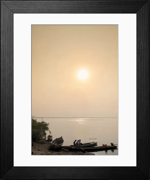 Framed Print : Fishing boats at dawn on the Mekong River near Kratie in Cambodia, Indochina, Southeast Asia Framed Print : Fishing boats at dawn on the Mekong River near Kratie in Cambodia, Indochina, Southeast Asia