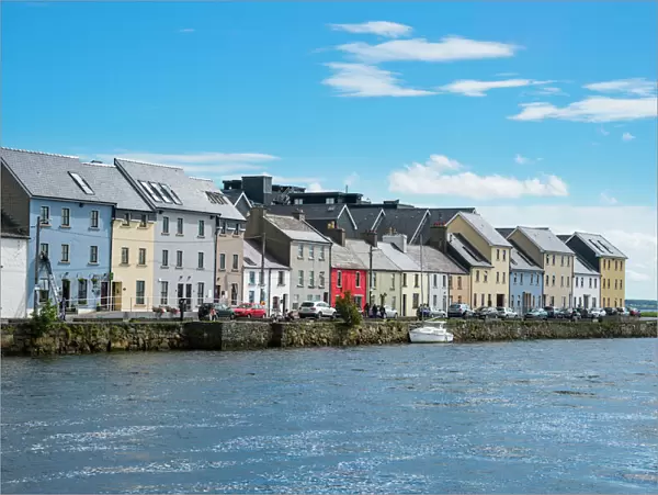 The long walk picturesque walkway, Galway, Connacht, Republic of Ireland, Europe